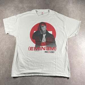Vintage Eminem Recovery 2010 Promo T-Shirt White 100% Cotton Men's Size XL RARE